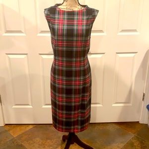 Pendleton 100% Virgin Wool Scottish-style midi dress (Size 16P)